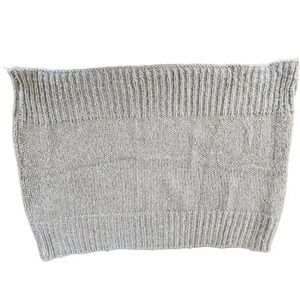 H&M Scarf Womens One Size Beige Gray Knit Sequin